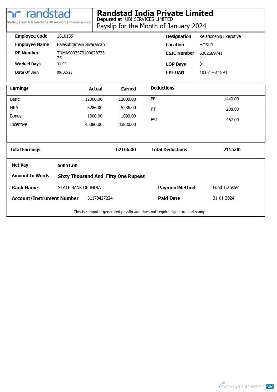 Download Randstad India payslip template in Word and PDF formats.pdf, 1 Photoshop template
